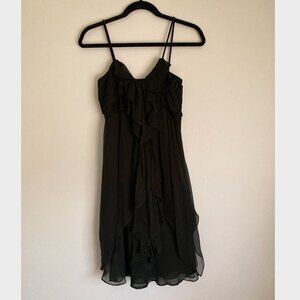 Diane Von Furstenberg Silk Mini Dress Black Sz. 4